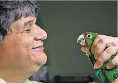  ??  ?? Lifesaver: Jafet Velez-Valentin rescued the Puerto Rican parrot from extinction