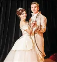  ?? COURTESY PHOTO ?? Cinderella, Kayle Reiner, and her prince, Matt Jung, at Downingtow­n West High School.