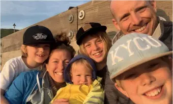  ??  ?? ABOVE The Samsons love catching the last of the evening sun on their local beach TOP Mudeford Spit