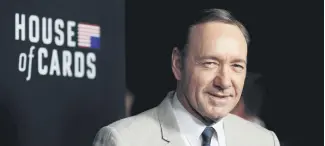  ??  ?? Cast member Kevin Spacey poses at the premiere for the second season of the television series “House of Cards” at the Directors Guild of America in Los Angeles.