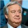  ??  ?? Antonio Guterres