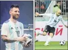  ?? F: EFE/GYI ?? Messi y Mascherano, con Argentina