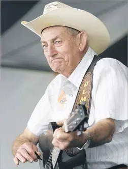  ?? Dave Martin Associated Press ?? FACE AND VOICE OF CAJUN MUSIC D.L. Menard, shown in 2008, is in the Louisiana Music Hall of Fame and the Cajun Music Hall of Fame. His albums were twice nominated for Grammys.