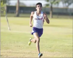  ?? VINCENT OSUNA PHOTO ?? Southwest High’s Nathan Garcia competes in the first IVL meet of the season at IVC in September.