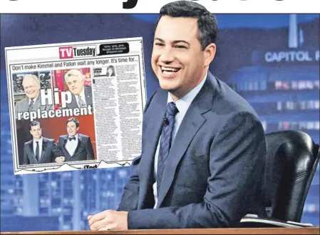  ??  ?? POST GETS ACTION: Our Linda Stasi wrote last April that ABC should move Jimmy Kimmel to an earlier slot.