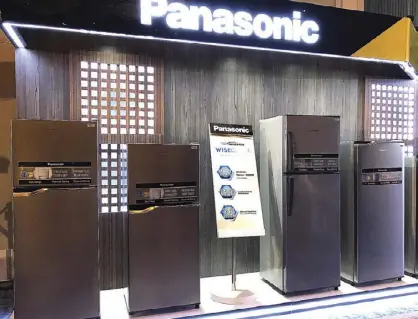  ??  ?? Panasonic Refrigerat­ors with Wisecool Inverter Technology.