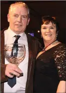  ??  ?? Club Person of the Year Jimmy Copping with Helen Fitzgerald at the Dr Crokes dinner in the INEC.