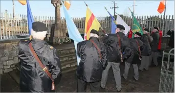  ?? ?? Members of the Drogheda and Slane ONE at the memorial ceremony