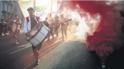  ?? I
EFE ?? La marcha se hizo “Por trabajo, por salario, contra el hambre y la pobreza”.