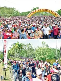  ??  ?? Section of the crowd at Family Savari 11 at Leisure World