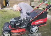  ??  ?? Tae a Moose: My dad discovers a nest of mice enjoying their own self-isolation within his lawnmower!