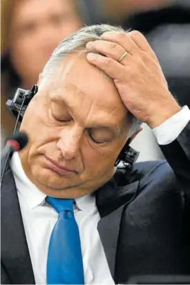  ?? Foto: Patrick Seeger ?? Viktor Orbán, en una cumbre europea.