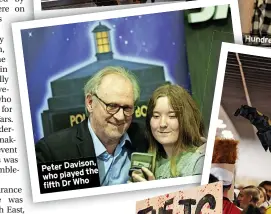  ?? ?? Peter Davison, the who played fifth Dr Who