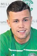  ??  ?? Hibs striker Florian Kamberi.