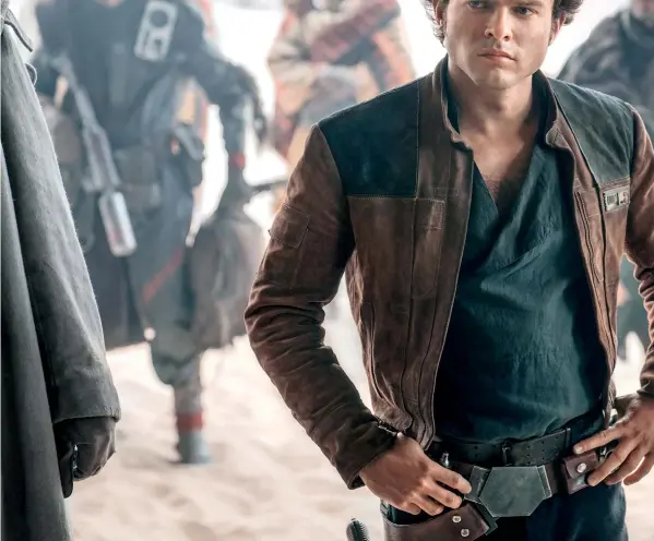  ??  ?? The new Han Solo strides out