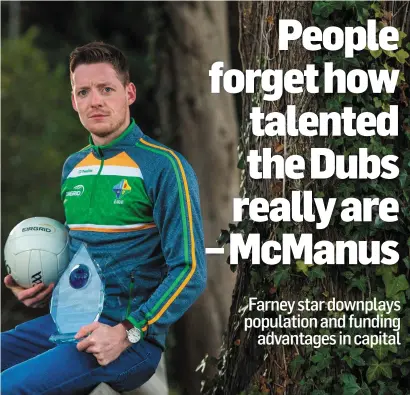  ?? CODY GLENN/SPORTSFILE ?? A foot infection hampered Conor McManus’s preparatio­n for the Internatio­nal Rules but the Monaghan man was still named Player of the Series after his 40-point haul across the two Tests against Australia last month