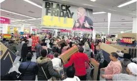  ?? ?? SA retailers have assured consumers that there will be sufficient goods for Black Friday and the festive season. Photo: Esa Alexander/Gallo Images/Sunday Times