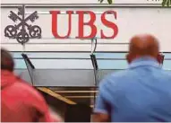  ?? PIC BLOOMBERG ?? Singapore’s sovereign wealth fund, Government Investment
Company, reportedly lost US$4 billion on the purchase of UBS stakes during the global financial crisis in 2008.