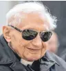  ?? FOTO: DPA ?? Georg Ratzinger, Bruder des emeritiert­en Papstes Benedikt XVI.