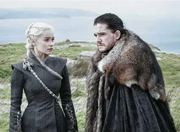  ?? HBO photos ?? Fans are eager to see how Jon Snow (Kit Harington) reacts to the news that he’s related to Queen Daenerys (Emilia Clarke ) on “Game of Thrones.”