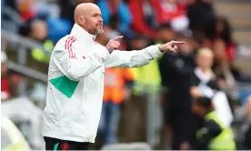  ?? Photograph: Robbie Jay Barratt/AMA/Getty Images ?? Erik ten Hag won the Carabao Cup in February but must update his squad to compete for top honours.