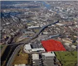  ??  ?? The location of the planned Crown Street project in Glasgow’s Gorbals is highlighte­d in red