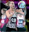  ??  ?? Storm Purvis and the New Zealand team missed out on the Fast5 netball final in Melbourne.