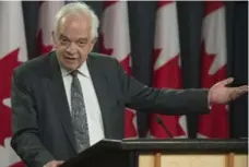  ?? ADRIAN WYLD/THE CANADIAN PRESS ?? Immigratio­n Minister John McCallum called the target of 300,000 immigrants for 2017 a “foundation for future growth.”