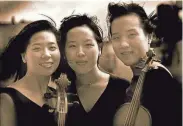  ?? SUBMITTED ?? The Lee Trio performs March 3 at Concordia University in Mequon.