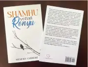  ?? ?? Book cover for ‘Shamhu yezera Renyu’