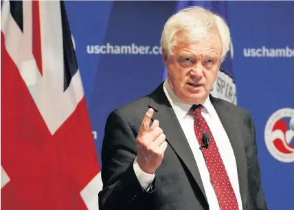  ?? Jacquelyn Martin ?? > ‘We will be as open as we can be’ – Brexit Secretary David Davis