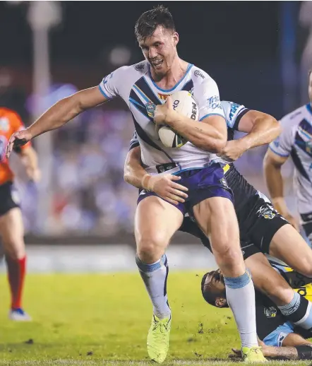  ?? Picture: GETTY IMAGES ?? Joe Greenwood is determined to fight for his spot in the Gold Coast Titans line-up.