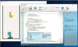  ??  ?? Créé en 2011 par Microsoft, le Small Basic se veut avant tout pédagogiqu­e.