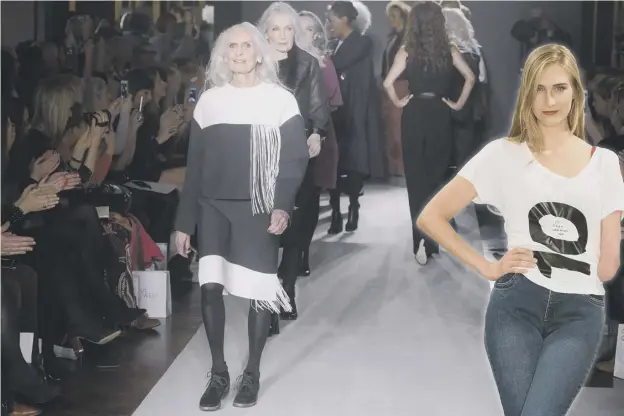  ??  ?? 0 The world’s oldest model, 89-year-old Daphne Selfe, and Kelly Knox, who has forged a modelling career despite being born with half an arm missing, will be taking part in the Fashion Forum: Design For Diversity summit at Edinburgh’s National Museum of...