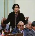  ?? Rich Pedroncell­i / Associated Press 2019 ?? Lorena Gonzalez resigned from the Assembly to take a leadership role at the California Labor Federation.