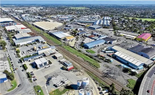  ?? PHOTOS: SUPPLIED ?? FOR SALE: The green patch studded with Transpower pylons could spark the interest of investors seeking parking or storage in Christchur­ch.