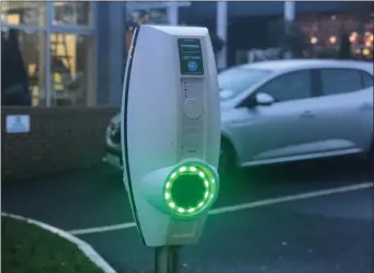  ??  ?? The new electric vehicle charger which has been installed by the Sligo Park Hotel.