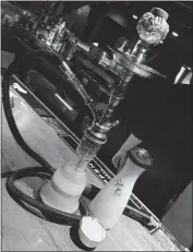  ?? PHOTO COURTESY OF THE PAX LOUNGE ?? An example of the type of hookahs that will be featured at the The Pax Lounge for guests to enjoy.