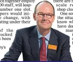  ??  ?? RIVALS:
Sainsbury’s Mike Coupe faces a tough market