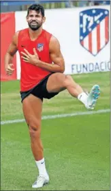  ??  ?? Diego Costa, en un entrenamie­nto.