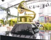  ?? CHRIS PIZZELLO/AP 2021 ?? The Grammy Awards will not be held on Jan. 31 in California due to the omicron variant.