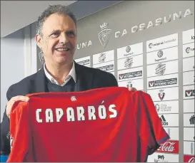  ?? FOTO: EFE ?? Joaquín Caparrós El utrerano ya es el nuevo entrenador de Osasuna
