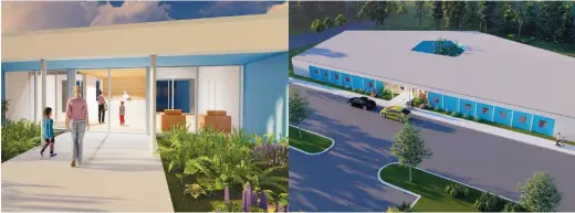  ??  ?? Architect's renderings of the planned Early Education Center at the Bonita Springs YMCA