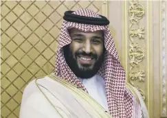  ??  ?? 0 Crown Prince Mohammed bin Salman has moved against rivals