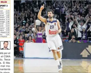  ??  ?? ÍDOLO. Llull juega en casa tras decidir el triunfo ante el Bamberg.