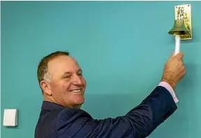  ??  ?? Sir John Key has been out and about a lot recently – pictured above last week while opening the Trading Room at University of Canterbury’s Business School.