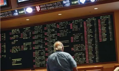  ?? ?? Sports betting in the United States is more widespread than every before. Photograph: John Locher/AP