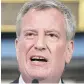  ??  ?? Bill de Blasio