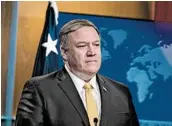  ?? ERIC BARADAT/GETTY-AFP ?? Secretary of State Mike Pompeo will attend a two-day conference on the Middle East in Warsaw, Poland.