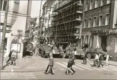  ?? REG LANCASTER/GETTY IMAGES ?? Soviet tanks and soldiers on the streets of Prague, Czechoslov­akia, after the Soviet invasion following the Prague Spring